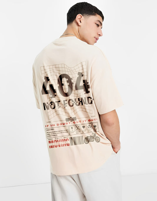 OFF WHITE OVERSIZED Men T-shirt Drop Shoulder